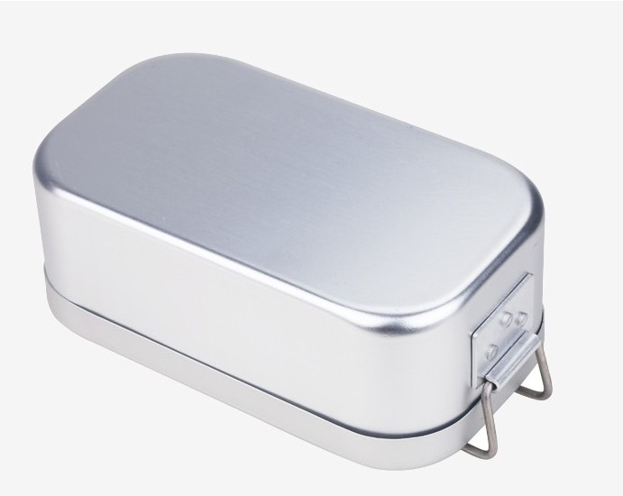 Custom 0.81L 304 Stainless steel Body Color  Metal Lunchbox