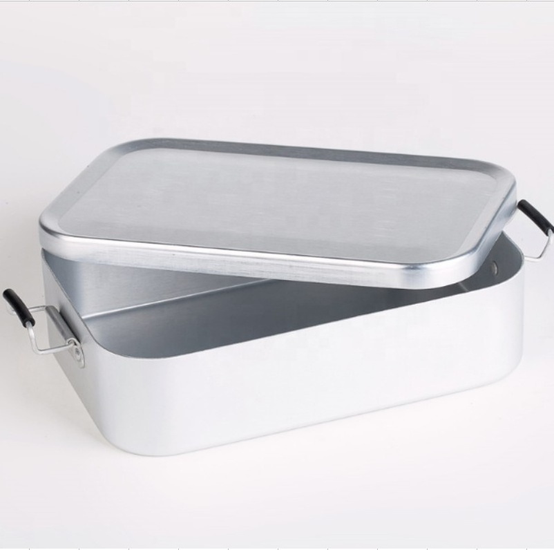 Custom 0.81L 304 Stainless steel Body Color  Metal Lunchbox