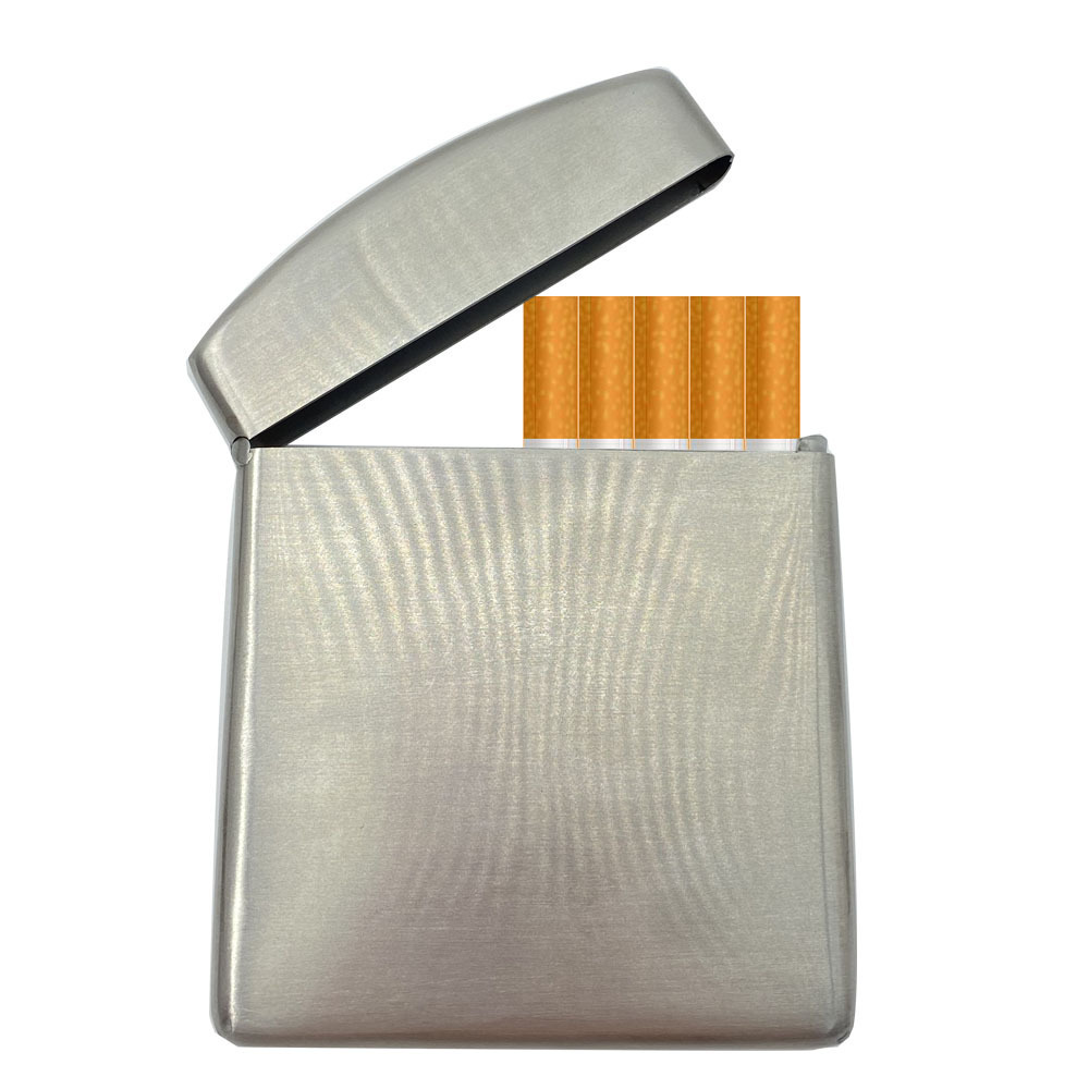 China manufacturer of Stainless steel box cigarette box with lighter