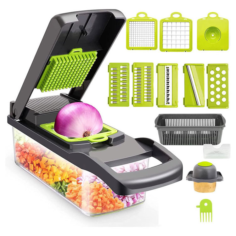 15 In 1 Handheld Manual Kitchen Multifunctional Potato Veggie Grater Mandoline Slicer Machine Onion Cutter And Vegetable Chopper