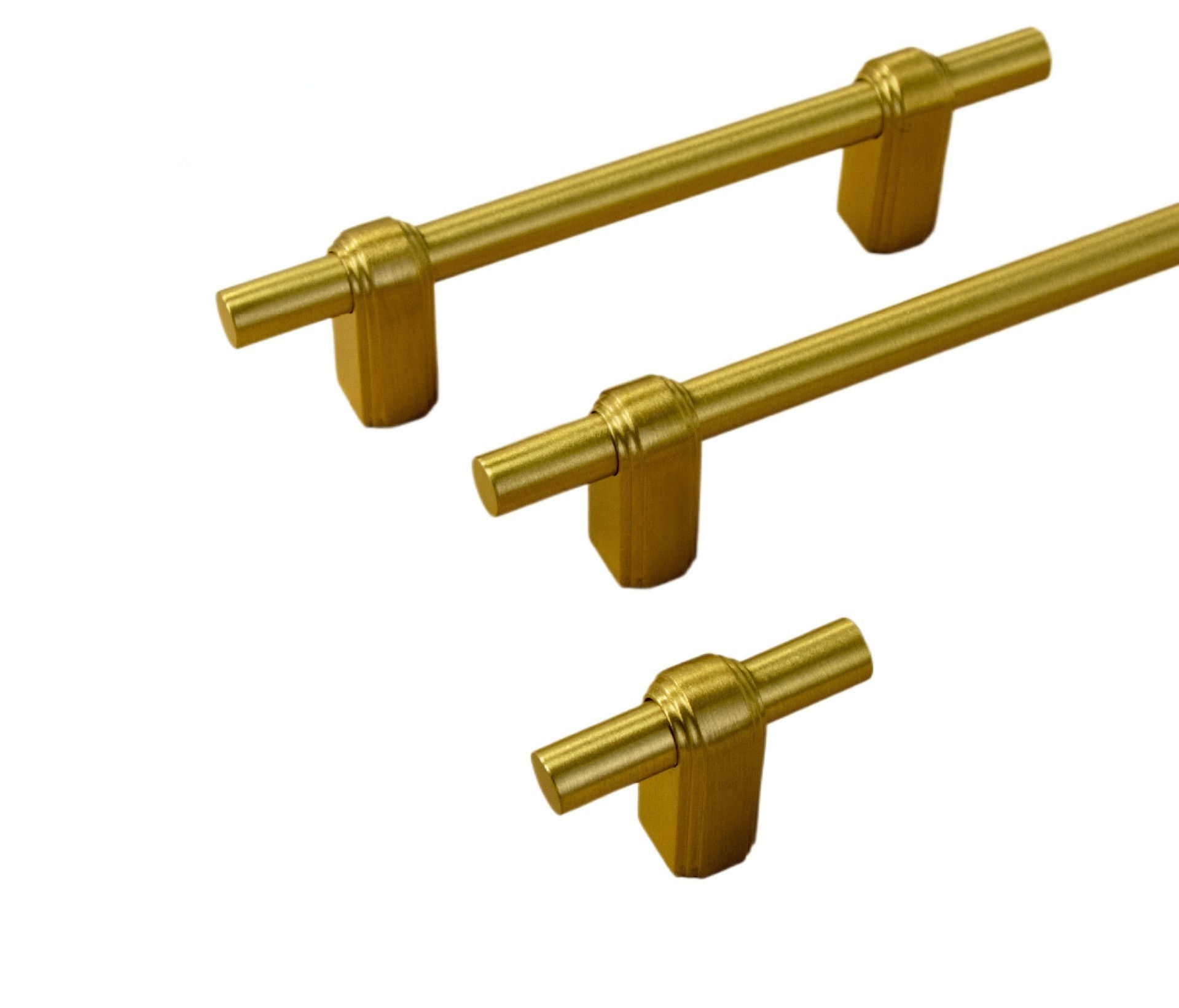 Brass Hardware Kitchen Furniture Drawer Cabinet Door Knobs Wardrobe Pulls Handles