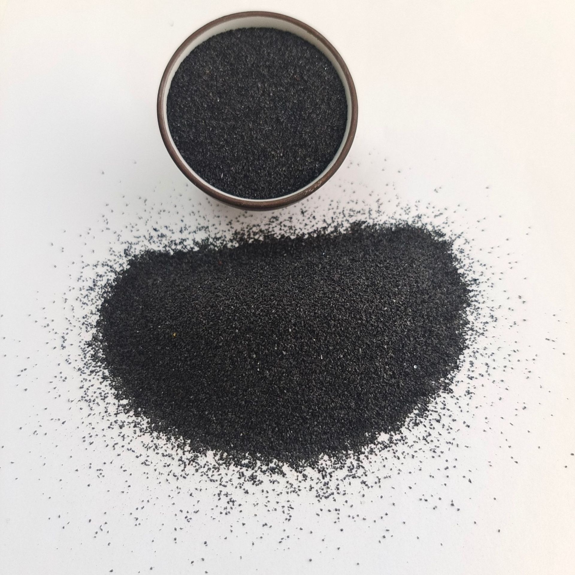 High Purity Black Corundum Black Grit Chemical For Polishing Black Marbles