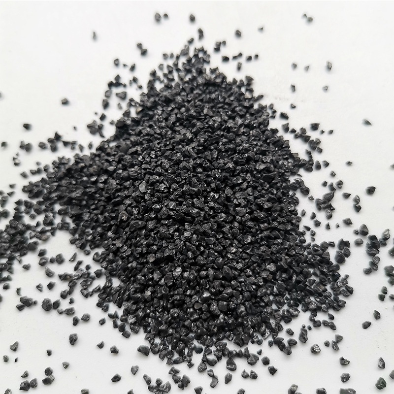 High Purity Black Corundum Black Grit Chemical For Polishing Black Marbles