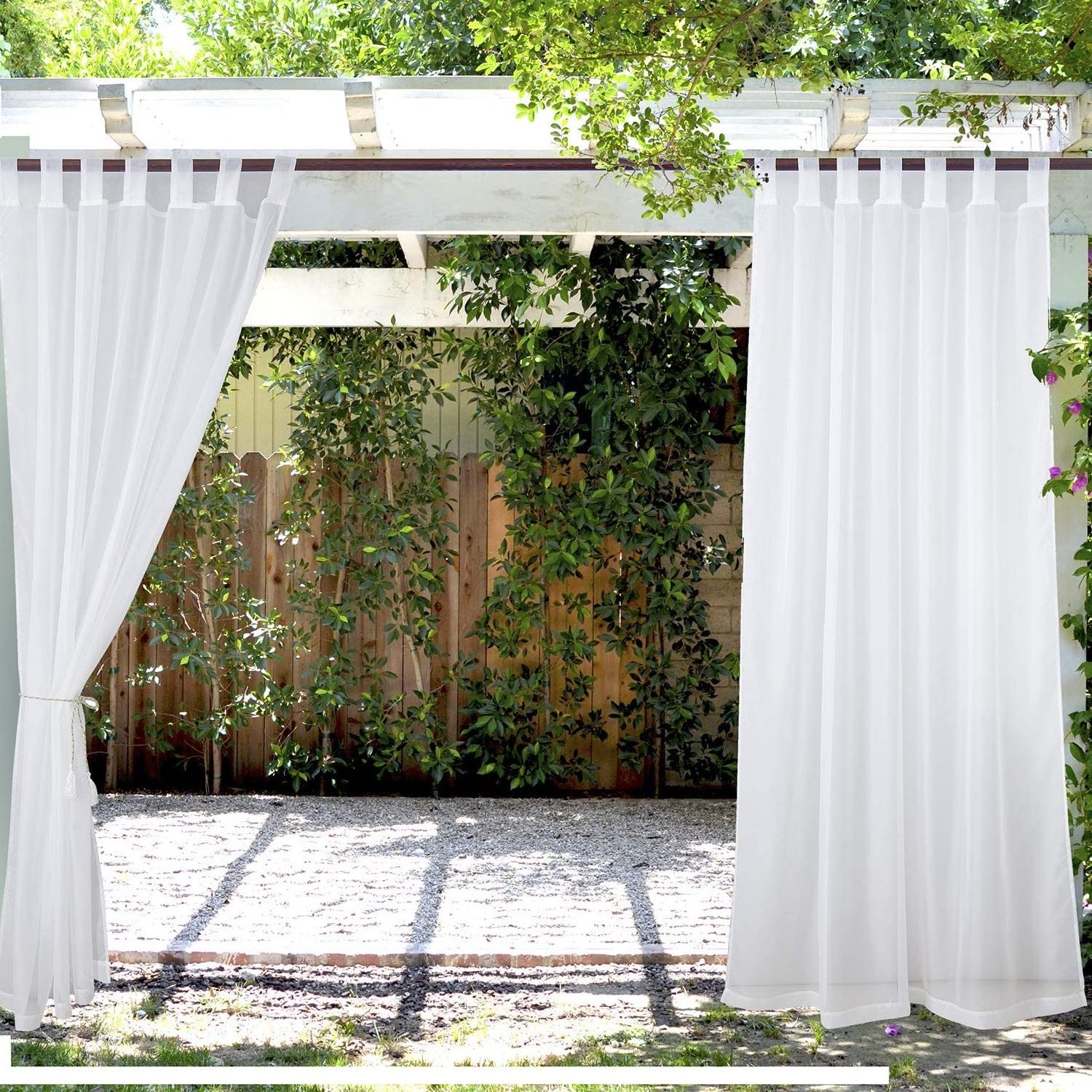 Hot selling outdoor solid curtain waterproof polyester fabric blackout curtain gazebo privacy curtain factory wholesale