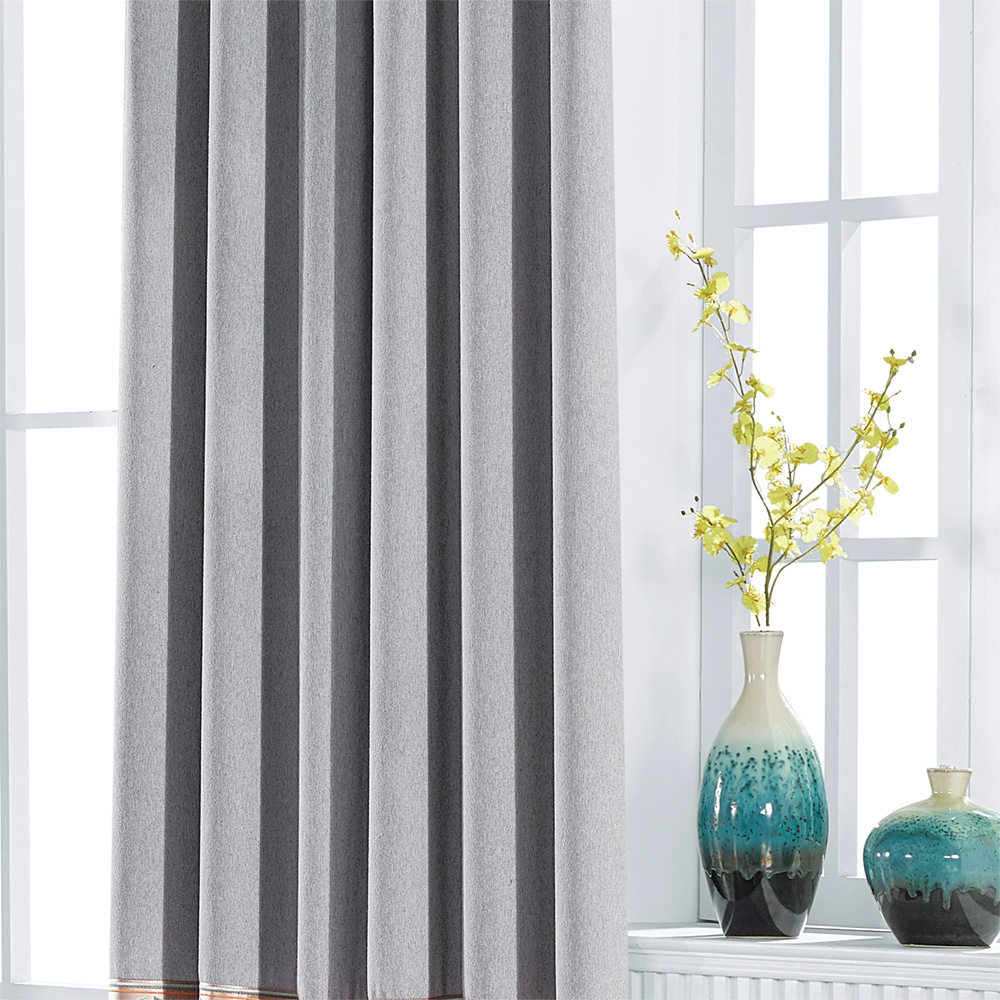 Chinese supplier customized dyed velvet Hotel project blackout curtain  three-tone patchwork floor curtain