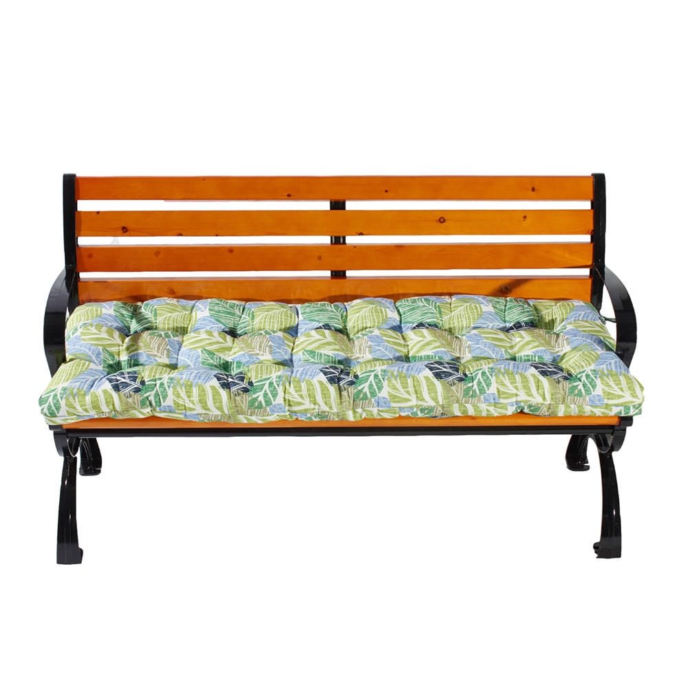 Wholesale Pillow Bench Cushion 110cm Chair Seat Cushions Covers Patio Furniture Cushion Summer Printed Shredded Foam Waterproof