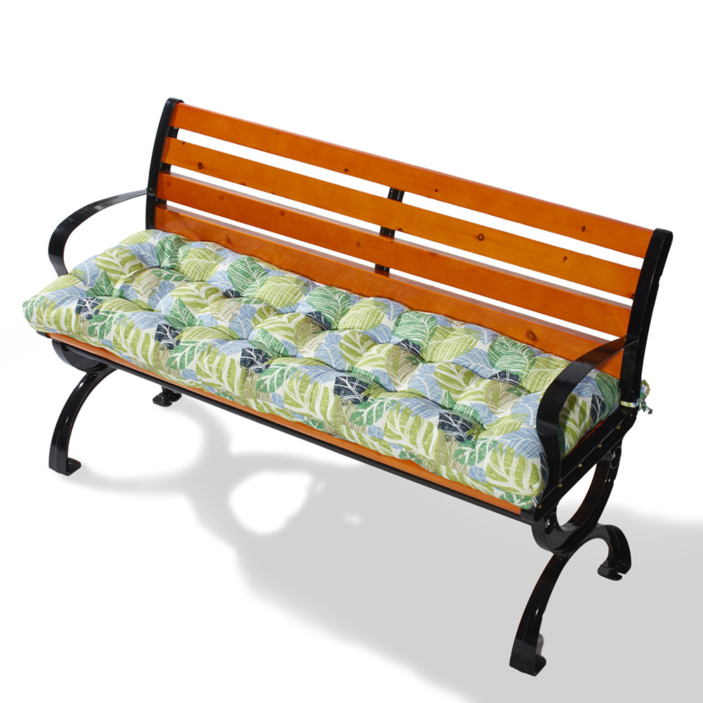 Wholesale Pillow Bench Cushion 110cm Chair Seat Cushions Covers Patio Furniture Cushion Summer Printed Shredded Foam Waterproof