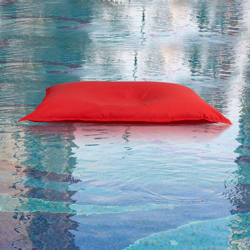 Modern Design Rectangle Waterproof Floating Bean Bag Bed Big Cushion Water Chair Pool Bean Bag for Adult