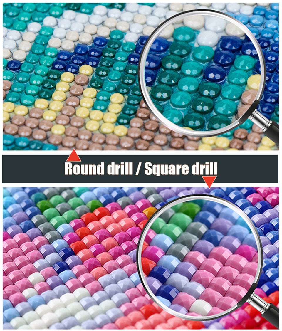 Full Round Diamond Painting Kit 5D Diamond Embroidery Diamond Mosaic Painting Home Decorative Cross Stitch Neeldlework Crafts