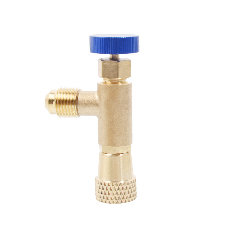 R22 Fluorine Liquid Safety Valve Air Conditioner Fitting Safety Fill Valve Special Tools For Refrigerant Charging Adapter