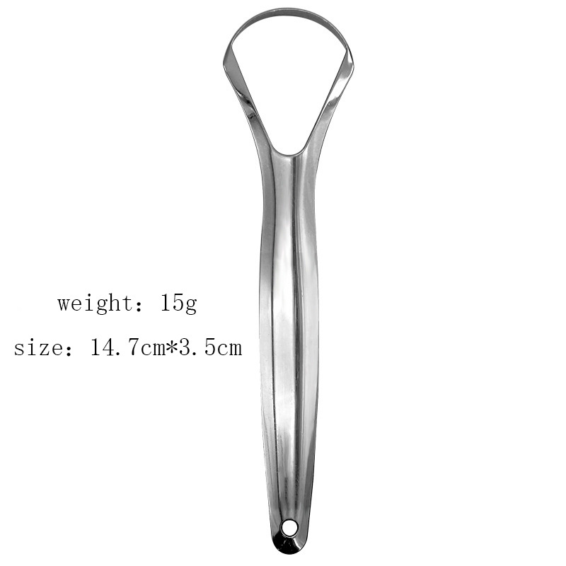 Hot Selling Premium Stainless Stainless Steel Oral Hygiene Tongue Cleaner Scraper Tongue Cleaner