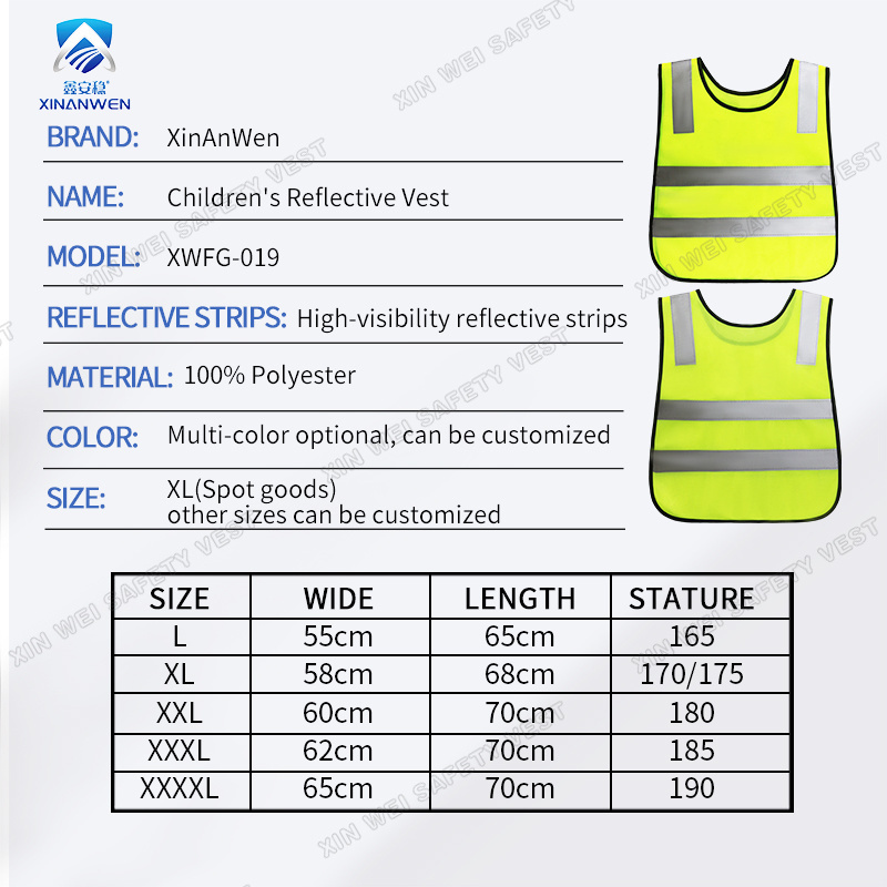 HI VIS Safety Vest For Children Class 2 Kid Running Walking Jumping Riding High Visibility Outdoor Reflective  Safety Vest