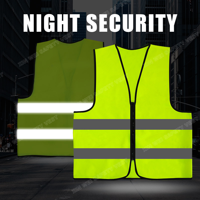 Cheap zipper lightweight Construction reflective vest safety reflective clothing custom traffic breathable  vest