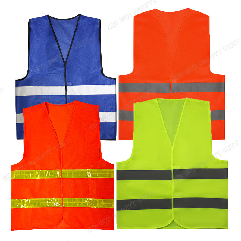 Cheap Outdoor Construction Reflective Safety Vest Jacket Personal Safety Construction High Vision Safety Reflective Clothing