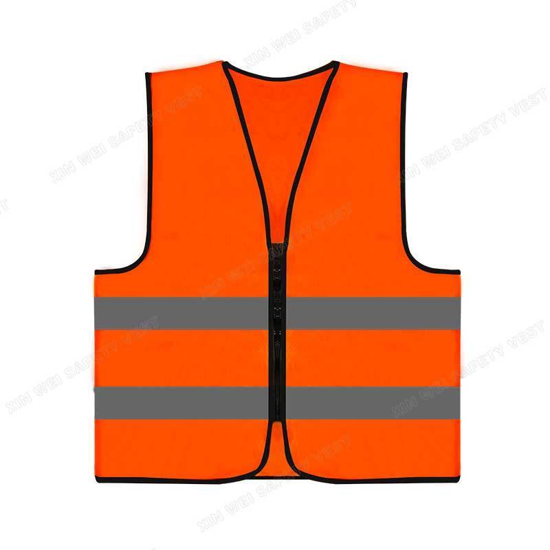 Cheap zipper lightweight Construction reflective vest safety reflective clothing custom traffic breathable  vest