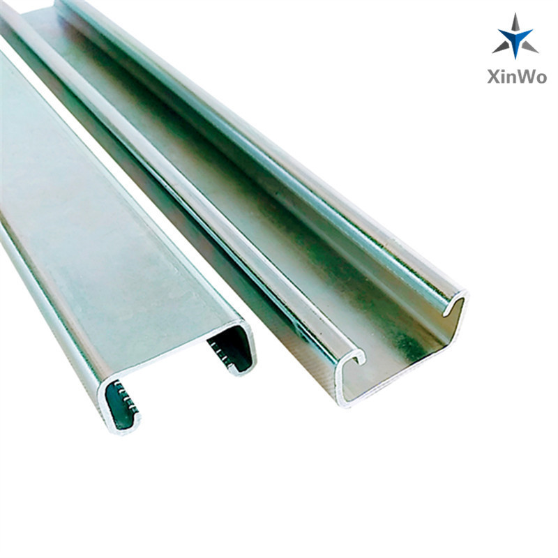 ISO Standard Slotted Powder Coated Unistrut Steel Channel 41x21mm 41x41mm or customized