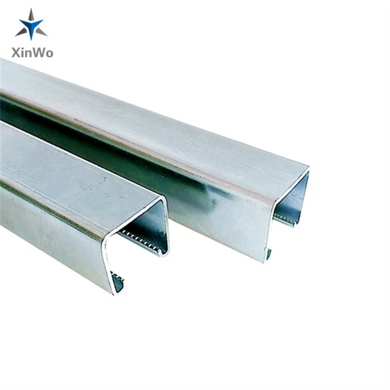 ISO Standard Slotted Powder Coated Unistrut Steel Channel 41x21mm 41x41mm or customized