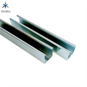 ISO Standard Slotted Powder Coated Unistrut Steel Channel 41x21mm 41x41mm or customized