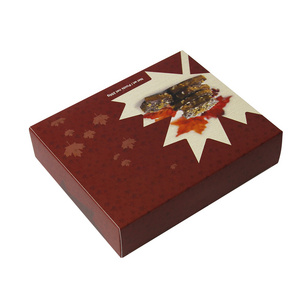 brown Sweet Candy Square paper box Packaging Foldable cashew Biscuit paper boxes sweet candy packaging paper gift box