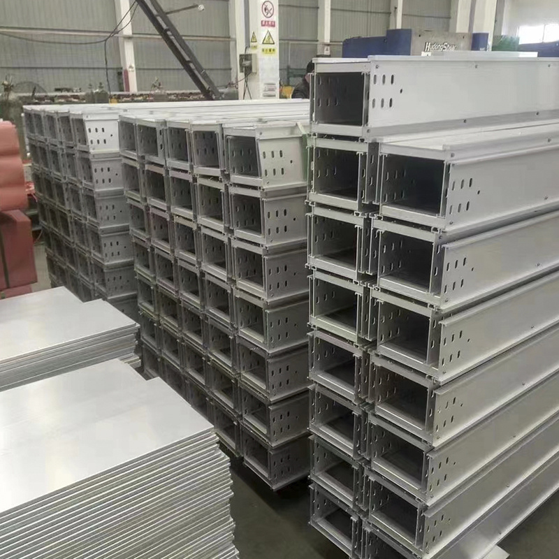 Custom design ladder type aluminum perforated electrical cable tray