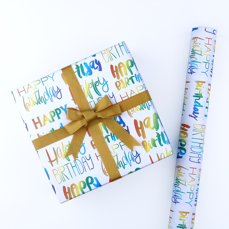 Factory Price Newest Holiday Rolling Gift Wrapping Paper Wrap Roll Wholesale For Wedding,Birthday,Party,Christmas And Festival