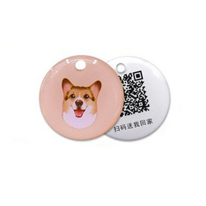 Epoxy Resin NFC Tag QR Code Dog Tag for Dog Tracking Anti Lost