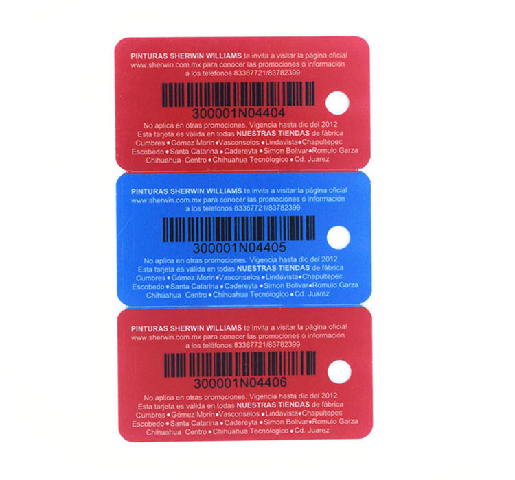 Custom Color Printed Plastic Combo Cards Gift Keychain Loyalty Cards Barcode Card