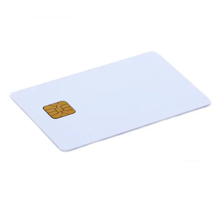 White Blank Contact Smart Card AT88SC0204/AT88SC0404/AT88SC102/AT88SC1604/AT88SC1608 Chip Cards