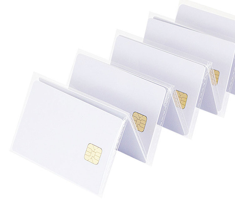 White Blank Contact Smart Card AT88SC0204/AT88SC0404/AT88SC102/AT88SC1604/AT88SC1608 Chip Cards