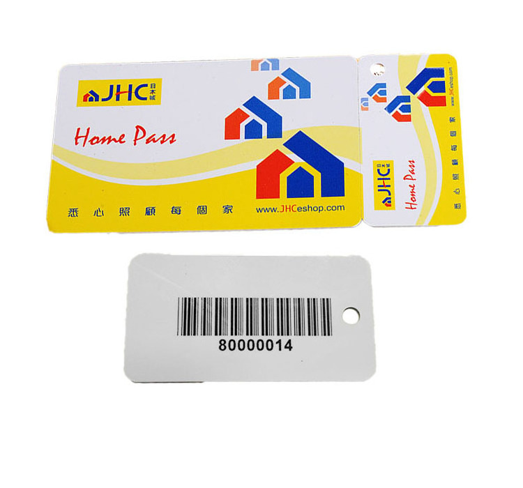 Custom Color Printed Plastic Combo Cards Gift Keychain Loyalty Cards Barcode Card