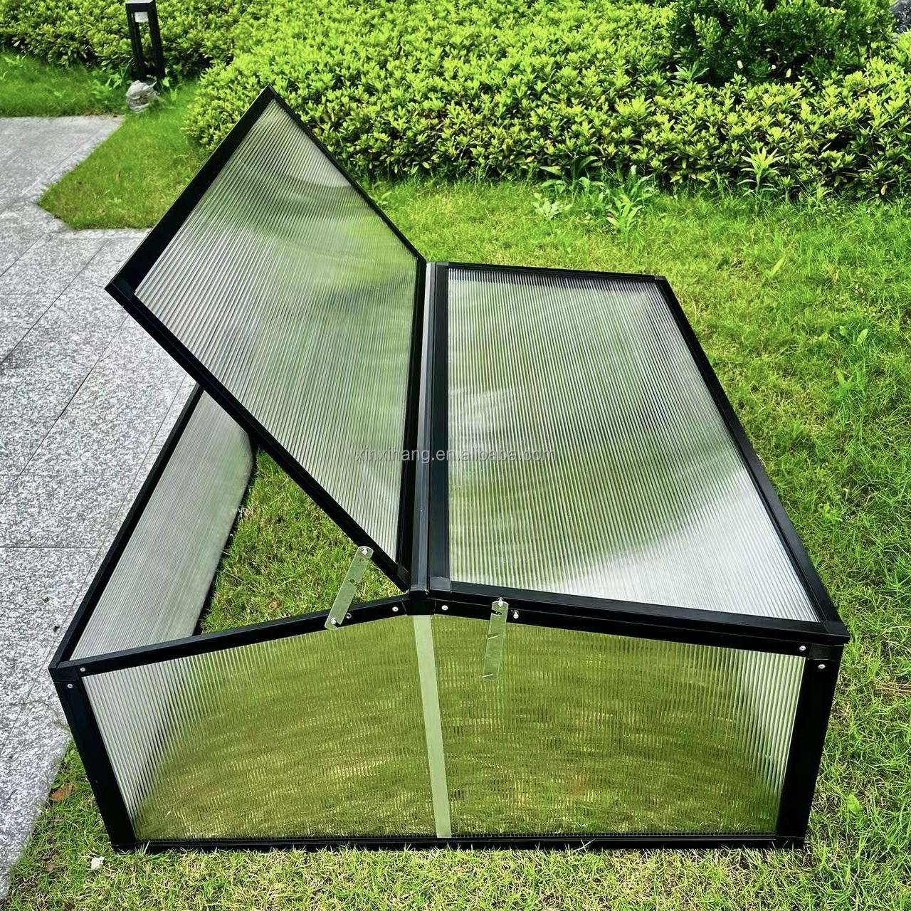 Outdoor Polycarbonate Aluminum Small Garden Green House Mini Glass Greenhouse for Plants Growth