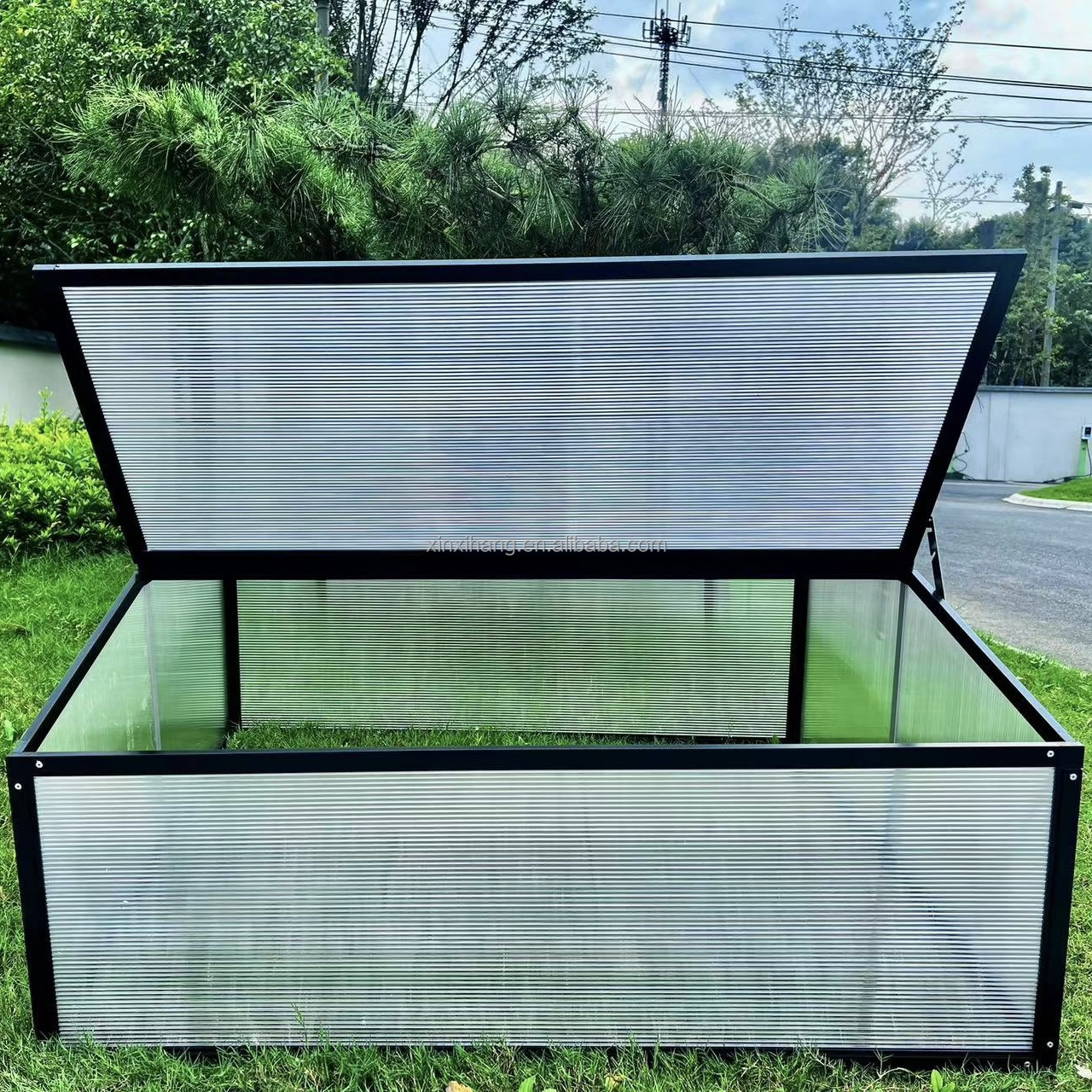 Outdoor Polycarbonate Aluminum Small Garden Green House Mini Glass Greenhouse for Plants Growth