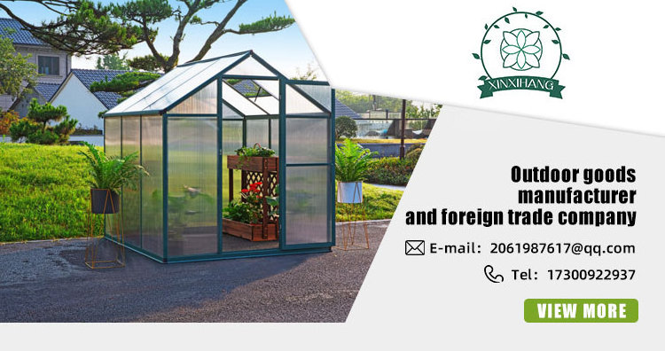 Outdoor Polycarbonate Aluminum Small Garden Green House Mini Glass Greenhouse for Plants Growth