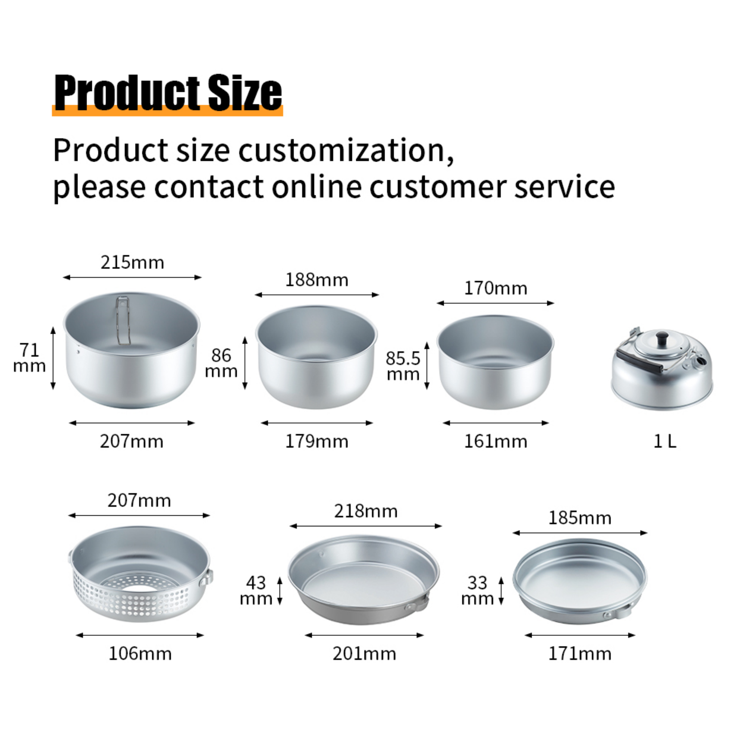 Factory Wholesale 10 Pcs Magic Cooking Pot Camping Cookware Aluminum Cooking Pot With Alcohol Burner