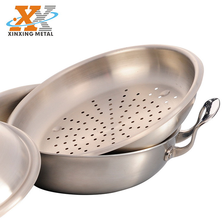 Ready To Ship Frying Cooking Paella Pan Non Stick Stainless Steel Cookware