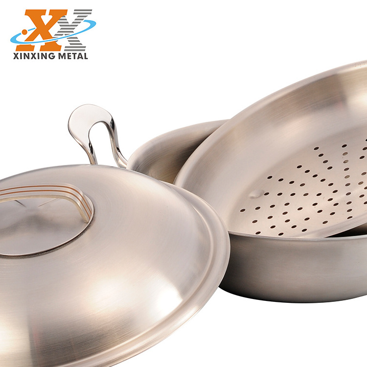 Ready To Ship Frying Cooking Paella Pan Non Stick Stainless Steel Cookware