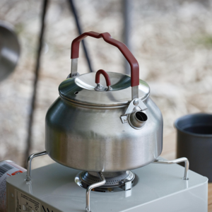 Wholesale 1L Portable Outdoor Water Kettle Stainless Tea Pots Stainless Steel Camping Kettle