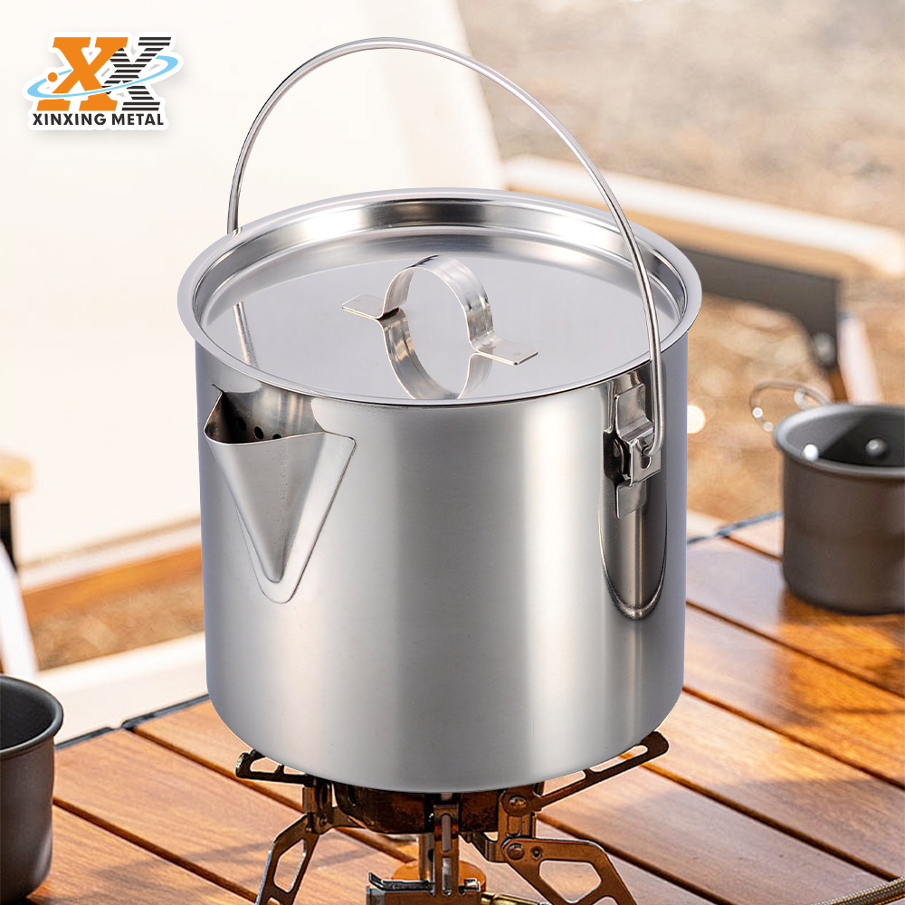 Factory Price Outdoor Camping Kettle Custom Portable Coffee Stainless Steel Tea Pot