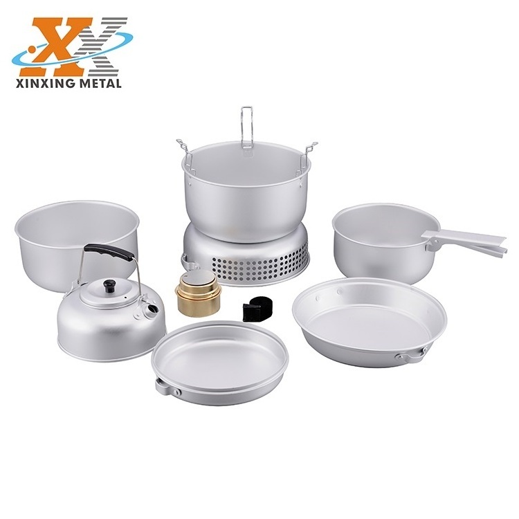 High Quality Widely Used 2 3 People Camp Cookware Set Backpacking Camping Cooking Set