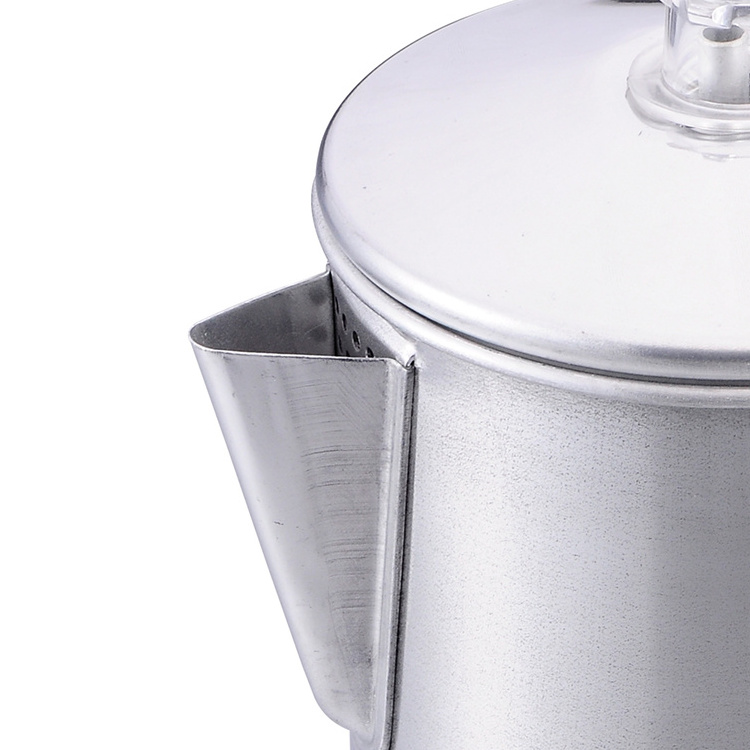 Tea Percolator Item 7Cups Portable Camping Aluminum Tea Percolator Coffee Pot