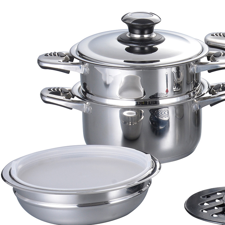 Cheapest 16 Pcs Stainless Steel Induction Cookware Set Authentic Kitchen Cookware Set