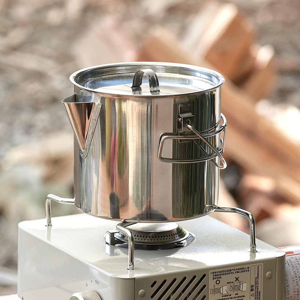 Factory Price Outdoor Camping Kettle Custom Portable Coffee Stainless Steel Tea Pot