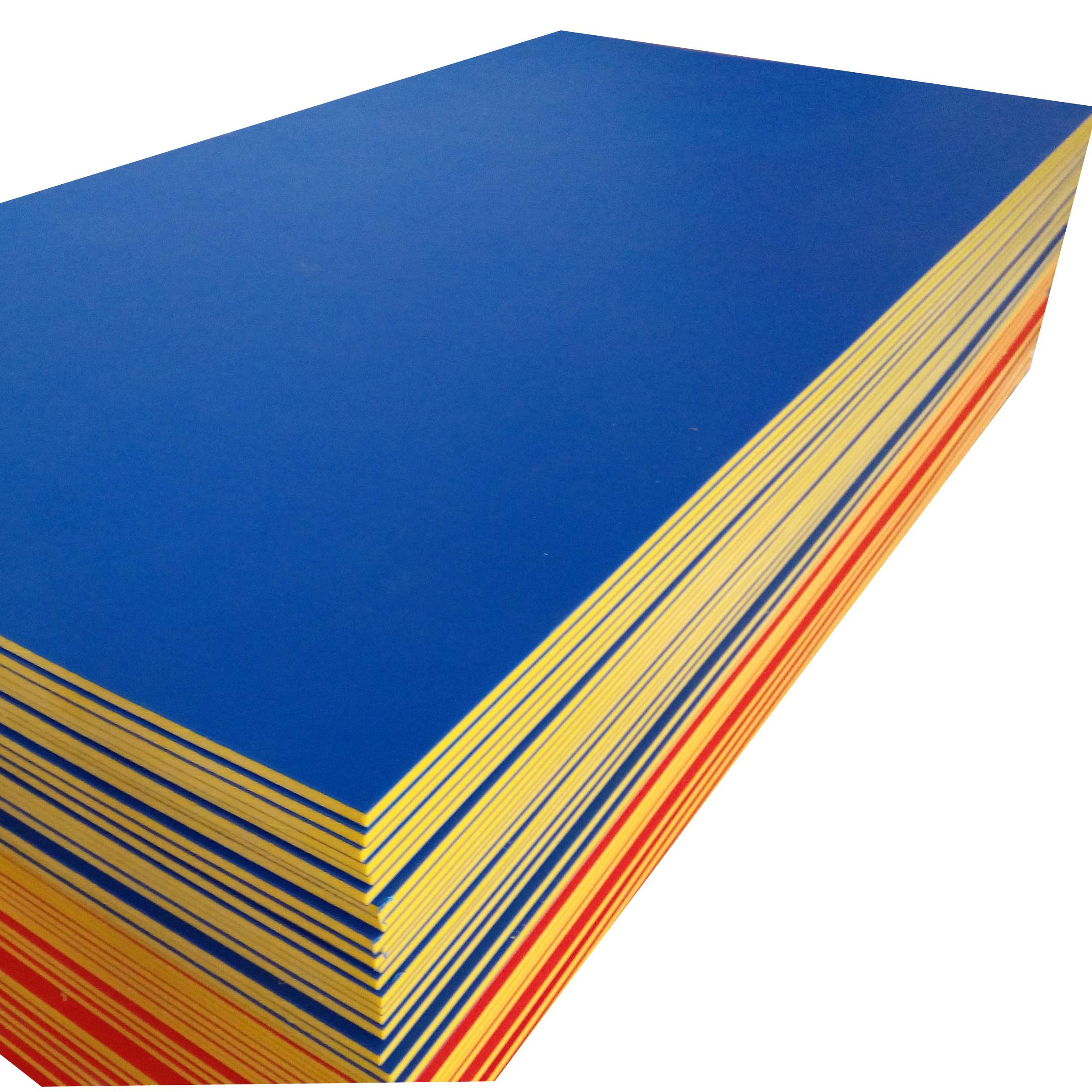 1220X2440MM hdpe two colored plastic sheet for children playground, double colour playground mats, co-extruded HDPE sheet with