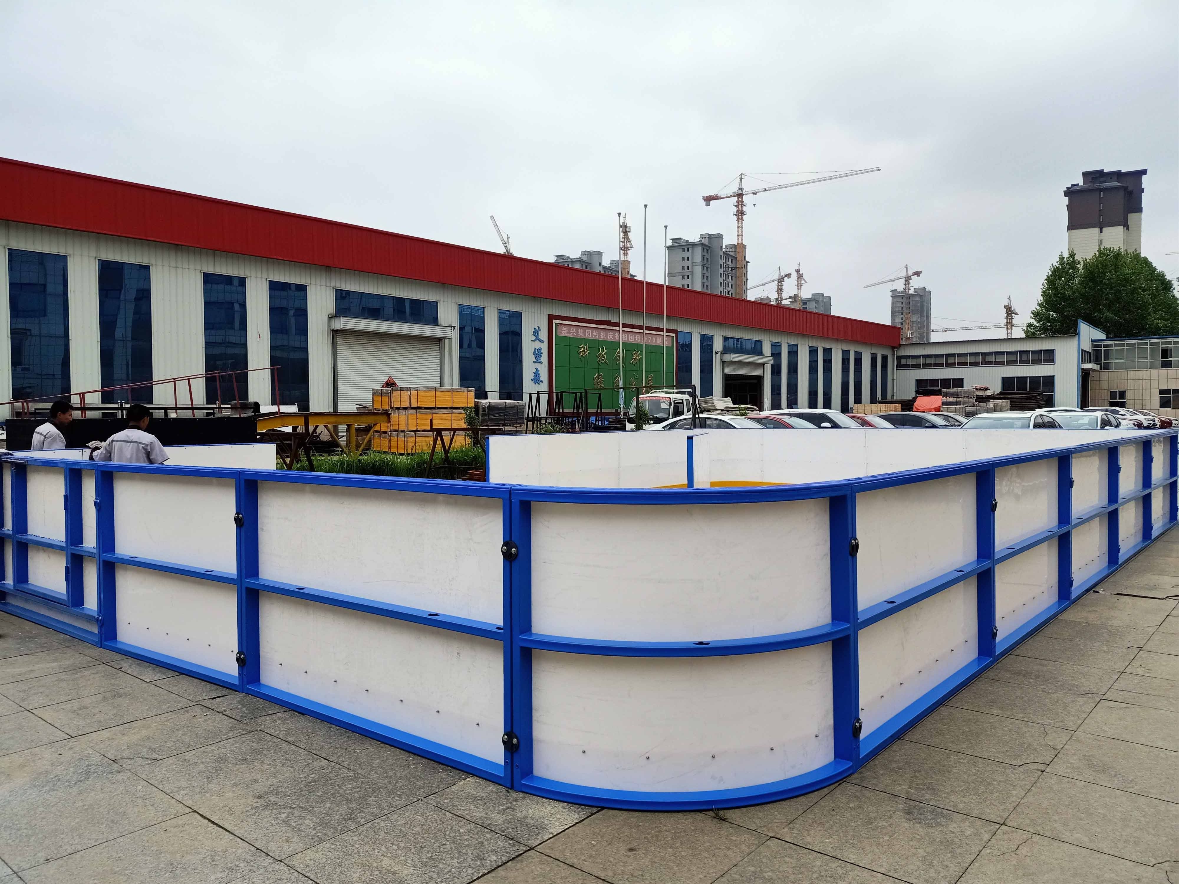 Removable Ice hockey rinks and arenas hdpe polyethylene dasher board system/ice hockey dasher board