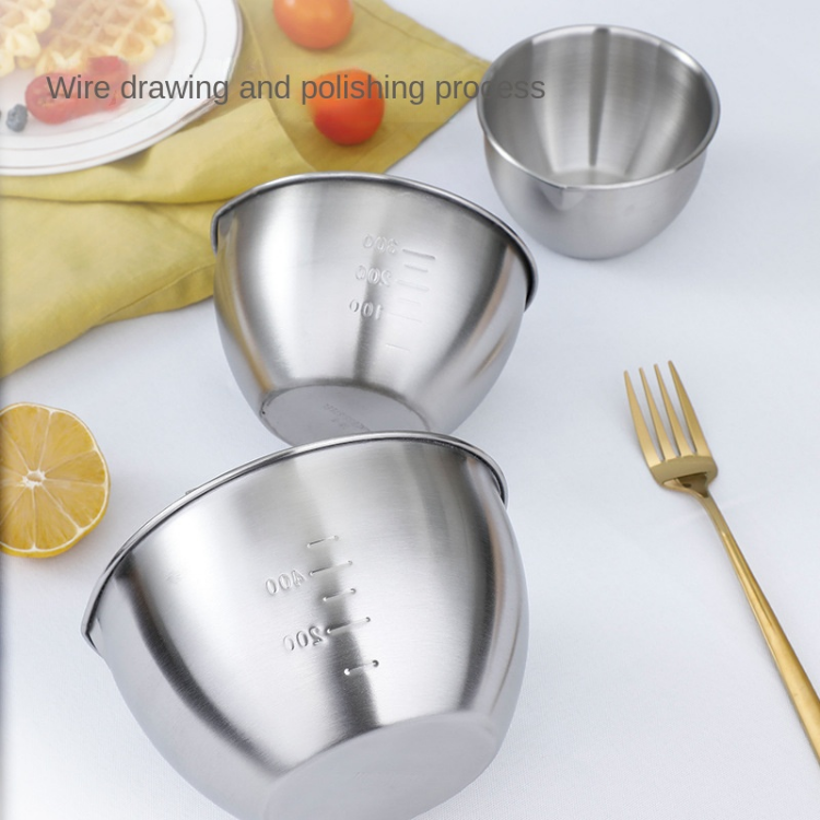 Kitchenware Mixing Bowls Stainless Steel Salad Bowl For Baking