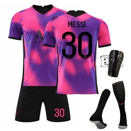 Plus Size Eco-Friendly Cheap Paris Saint Germain Jersey Messi Training Soccer Portugal Football Uniform Jersey Full Set