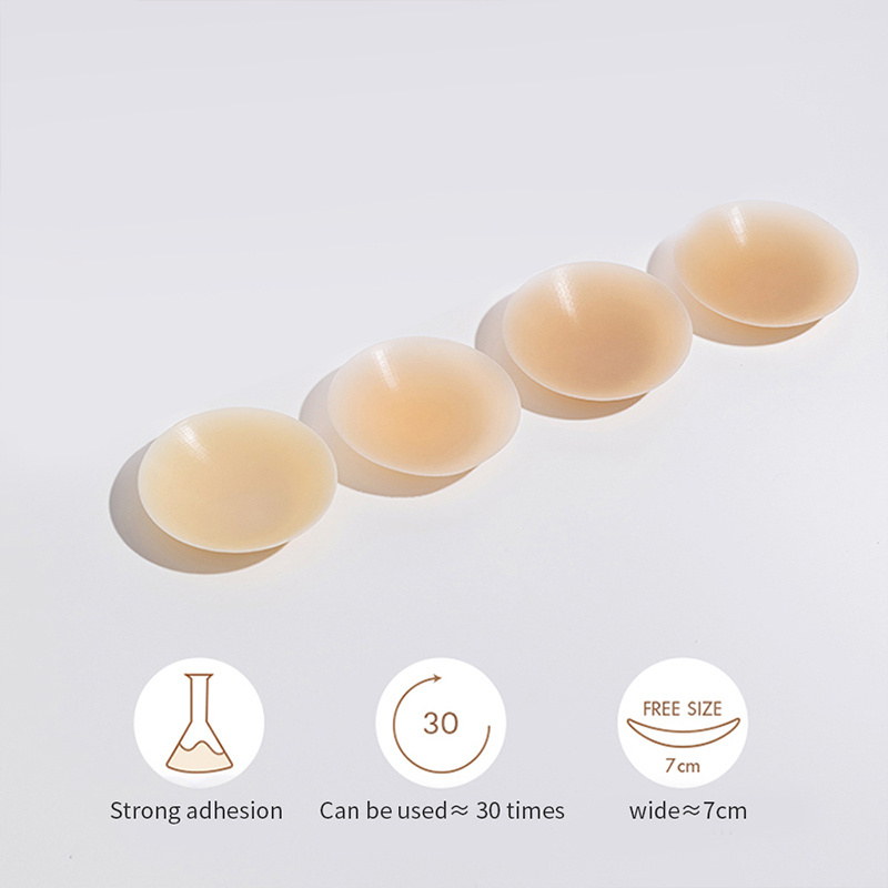 Silicone Invisible Nipple Cover 8  10 cm Medical Grade Silicone Breast Invisible  Reusable Boobs Nipple Cover