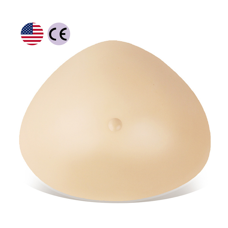 Triangular Shape Silicone Prosthesis Light Weight Backside Deep Concave for Breast Cancer Women Mastectomy 100-400g/pc