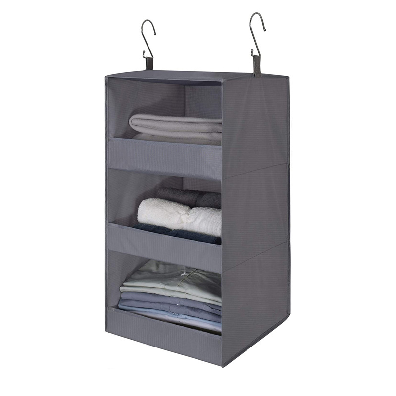 High quality Hanging Closet Organizer Collapsible Hanging Closet Shelves Washable And Removable Hanging Organizer for Closet