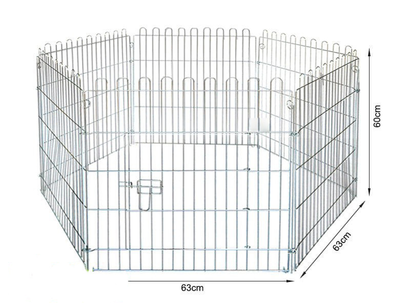 Portable Pet Playpen Large 6 Panels 8 Panels Dog Cat Guinea Pig Rabbit Cage Fence Yard